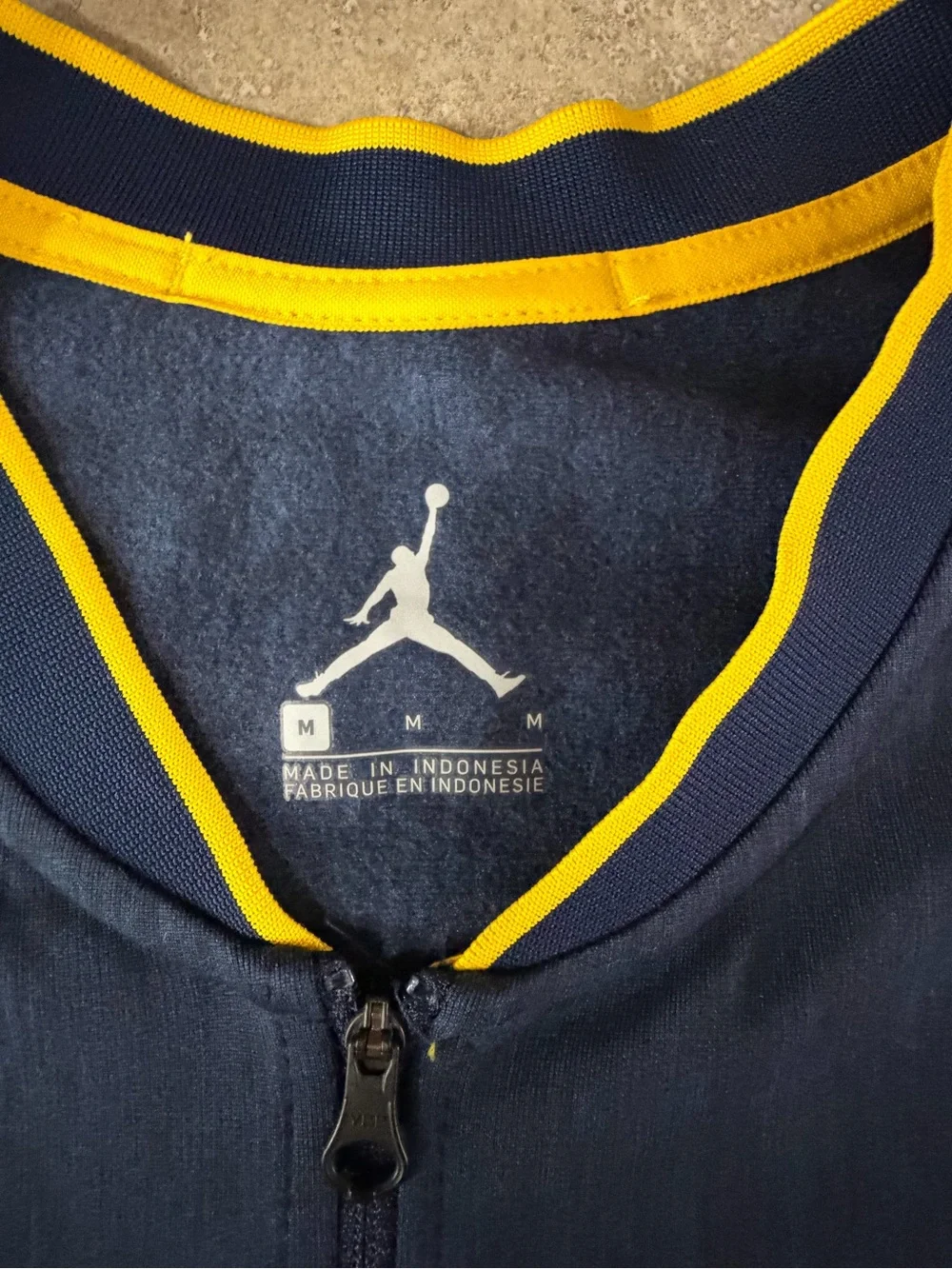 Jordan University of Michigan 1/4 zip Pullover Jacket. Size M. Good condition.